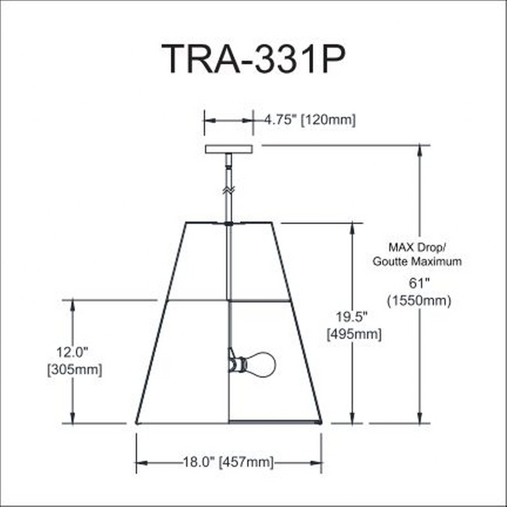 tra-331p-bk-wh | dimension