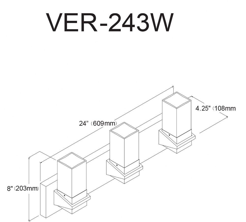 VER-243W-PC | dimension