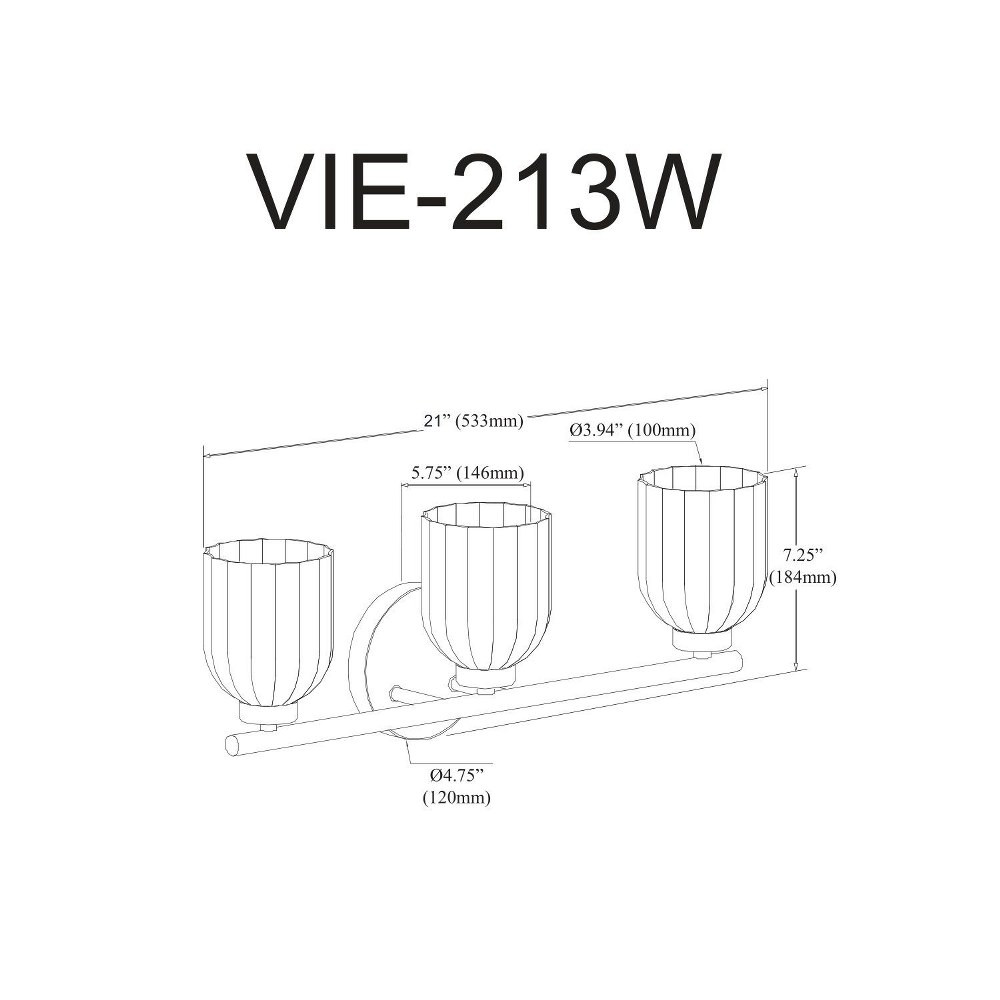 VIE-213W-PC | dimension