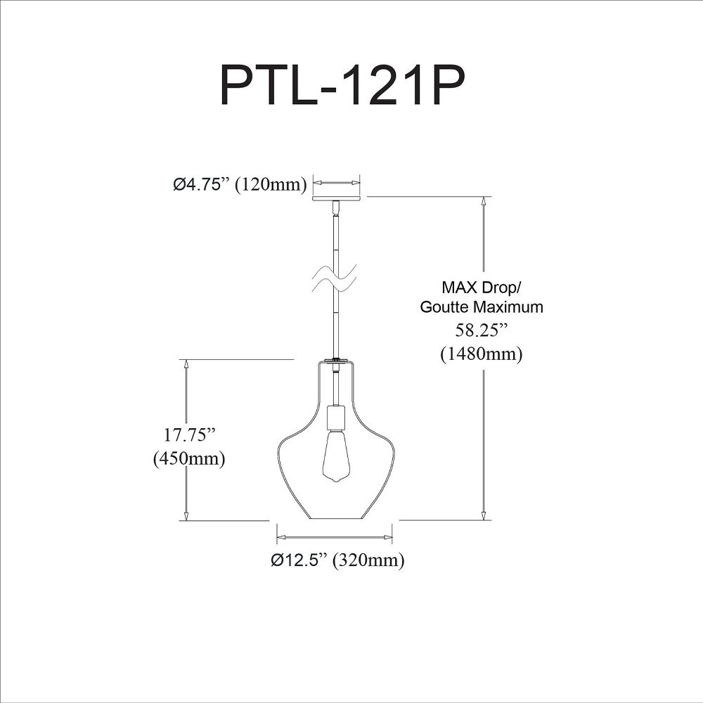 PTL-121P-MB | dimension
