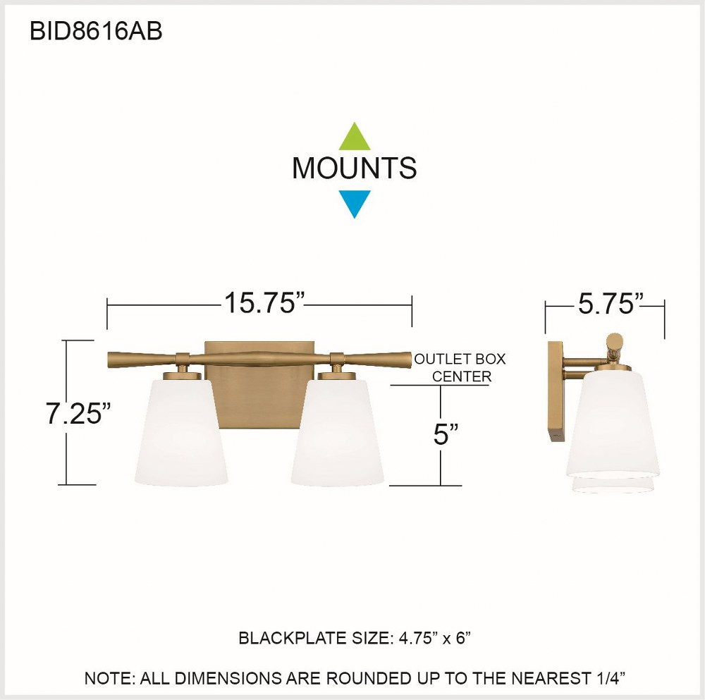 BID8616AB | dimension