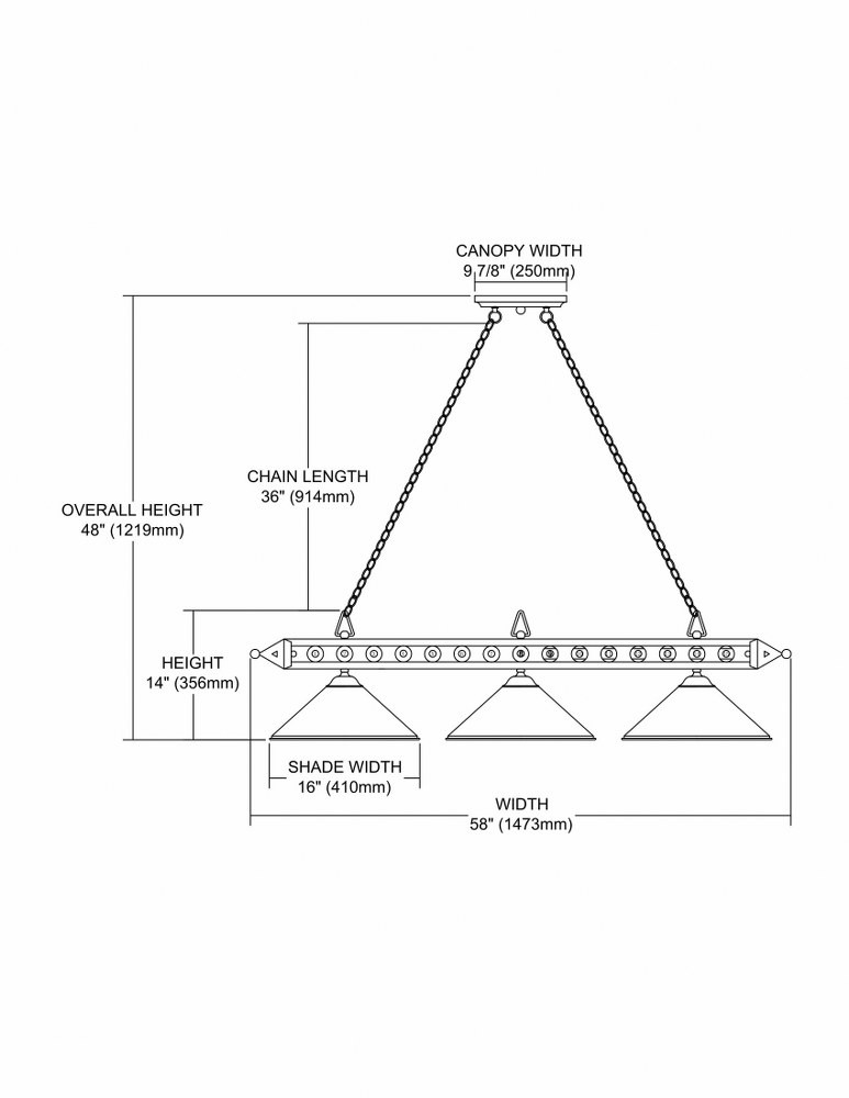 190-1-BK-M | dimension