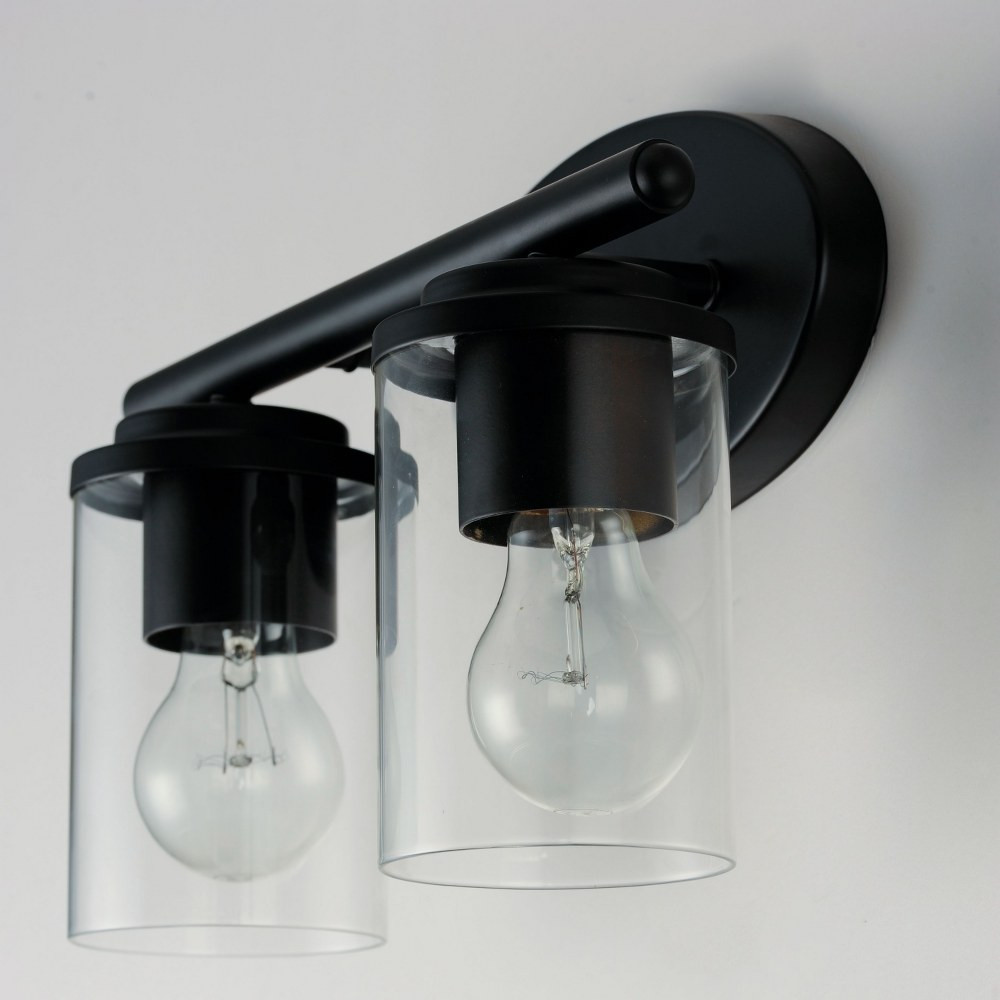 Corona 2 Light Clear Glass Vanity Light by Maxim - 10212