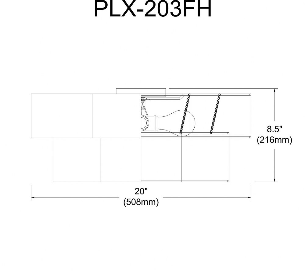 plx-203fh-mb-wh | dimension