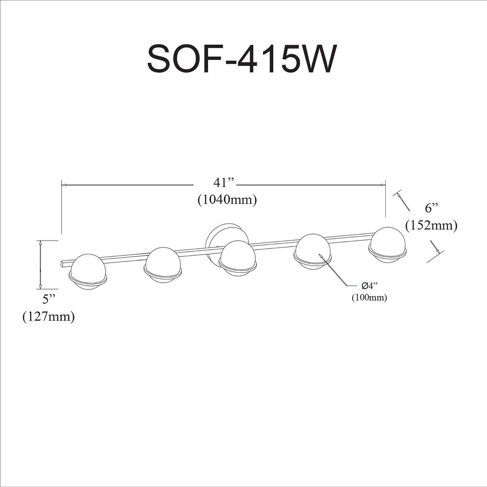 SOF-415W-MB-AGB | dimension