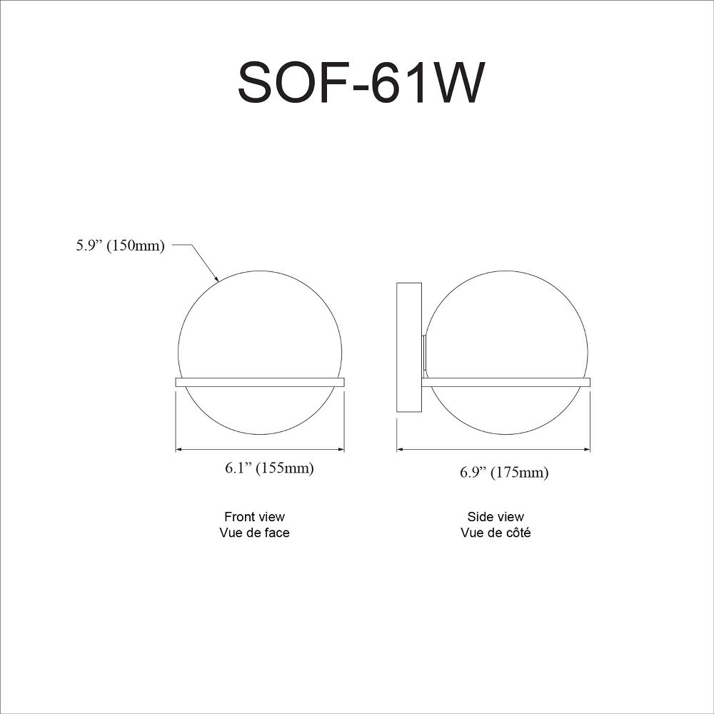 SOF-61W-AGB | dimension