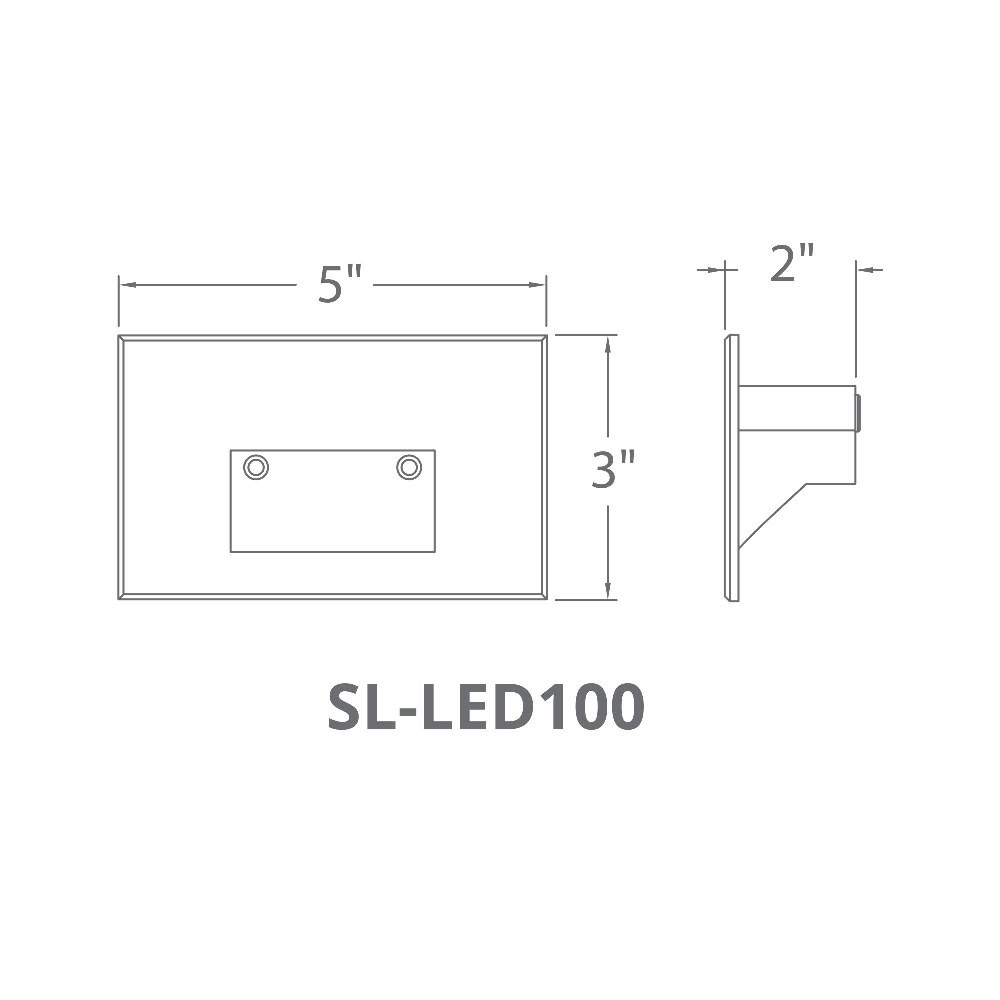 SL-LED100-30-WT | dimension