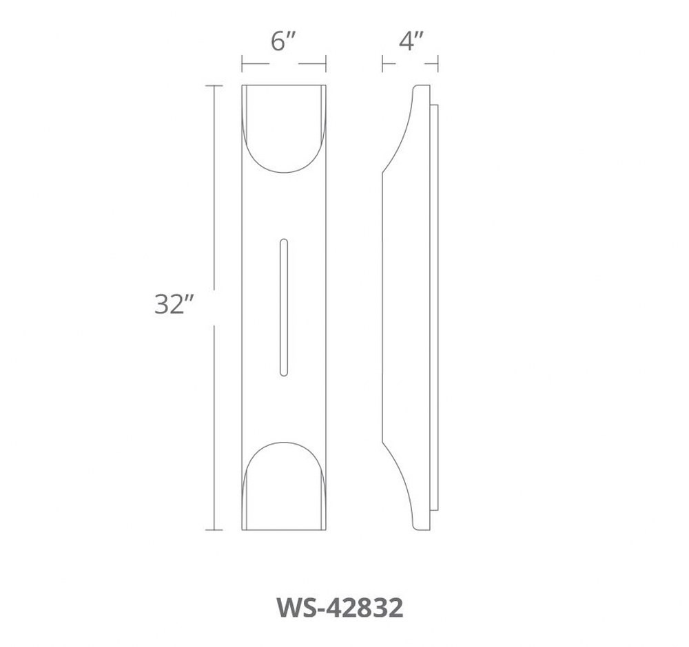 WS-42832-WT/GL | dimension