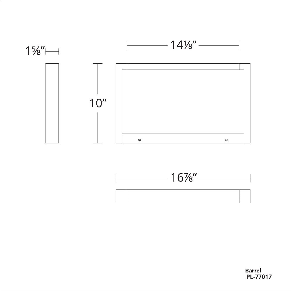 PL-77017-BK | dimension