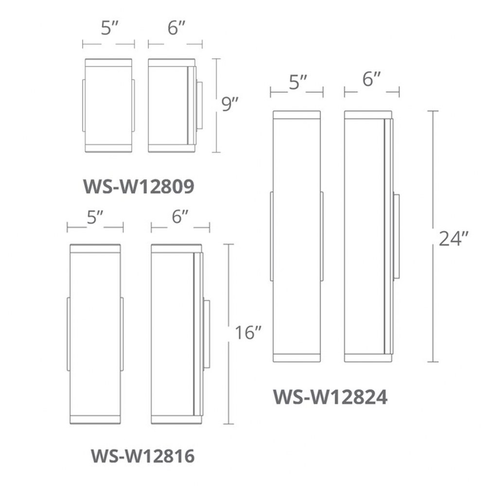 WS-W12824-40-AL | dimension