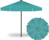 Replacement Canopy Round Dual Vent Umbrella with Valence by Treasure Garden - replace-round-dwv-val