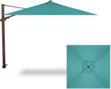 10 Foot Aluminum Manual Lift Square Cantilever Umbrella by Treasure Garden - AG25TSQR