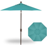7.5 Foot Aluminum Crank Lift Octagon Market Umbrella by Treasure Garden - UM907