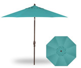 9 Foot Single Vent Crank Lift Round Market Umbrella by Treasure Garden - UM810-SWV