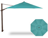 11.5 Foot Aluminum Manual Octagon Cantilever Umbrella by Treasure Garden - AG25TR