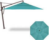 13 Foot Aluminum Manual Lift Octagon Cantilever Umbrella by Treasure Garden - AKZP13
