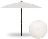 10 Foot Aluminum Crank Lift Round Market Umbrella by Treasure Garden - USA459