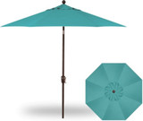 9 Foot Single Vent Push Button Round Market Umbrella by Treasure Garden - UM920-SWV