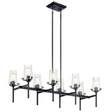 Alton - 8 Light Double Linear Chandelier In Vintage Industrial Style-19 Inches Tall and 17 Inches Wide - 43696
