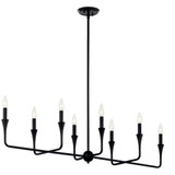 Alvaro 8 Light Candle Style Linear Chandelier by Kichler - 52693