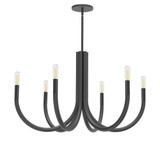 Wand 6 Light Large Chandelier by Dainolite WAN-286C - WAN-286C