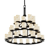 Alabaster Rocks Dakota 36 Light 3 Tier Chandelier by Justice Design - ALR-8712-10