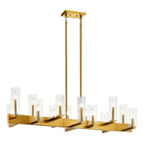 Cleara 14 Light Small Linear Chandelier by Kichler - 44317