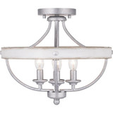 Gulliver 4 Light 15.25 Inch Wide Semi Flush Mount by Progress - P350117