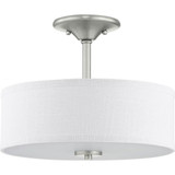 Inspire 2 Light 13 Inch Wide Semi Flush Mount by Progress - P350129