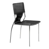 Trafico Dining Chair Set 33 Inch Tall and 17 Inch Wide by Zuo Modern - 404T