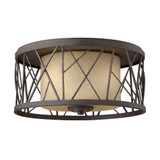 2 Light 16.5 Inch Wide Flush Mount by Fredrick Ramond - FR41611