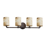 Alabaster Rocks Bronx Four Light Vanity Light by Justice Design - ALR-8464-10