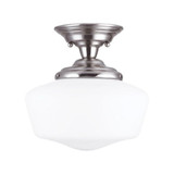 Academy 1 Light 11.5 Inch Wide Semi Flush Mount by Generation - 77436