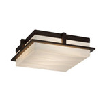 Porcelina Avalon 22W 1 LED Outdoor Flush Mount by Justice Design - PNA-7569W-WAVE