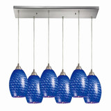 Mulinello 6 Light Large Rectangular Pendant by ELK Home - 517-6RC