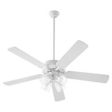 Virtue 5 Blade Ceiling Fan 52 inches W by 16.93 inches H by Quorum  - 6525-4
