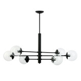 Mid Century 6 Light Oversized Linear Pendant by Varaluz - 373N06