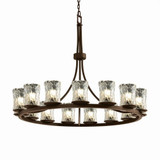 Veneto Luce Dakota 15 Light Oversized Chandelier by JD GLA-8715-16-CLRT