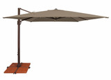 Bali Pro 10 Foot Crank Lift Square Cantilever Umbrella by Simply Shade - SSAD45SL