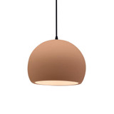 Radiance - 1 Light Small Globe Pendant with Black Cord-6 Inches Tall and 7 Inches Wide - CER-6530