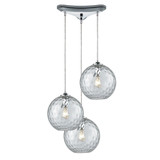 Watersphere 3 Light Small Pendant by ELK Home - 3138WT