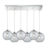 Watersphere 6 Light Large Rectangular Pendant by ELK Home - 31380W