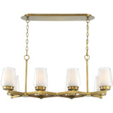 Manchester 8 Light Small Linear Chandelier by Eurofase - 34095