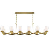 Manchester 12 Light Small Linear Chandelier by Eurofase - 34096