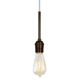 Retro 1 Light Monopoint Mini Pendant 6.25 Inch Tall by Stone - PD157BRT6BM