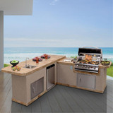 L-Shaped Luxury Outdoor BBQ Kitchen by Cal Flame BBQ - LBK-870