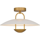 Bingham 14W LED Semi Flush Mount 11 Inch Tall and 18 Inch Wide by Quoizel - BIN1718