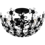 Rosemary 3 Light Semi Flush Mount 9.5 Inch Tall X 15.75 InchWide by Quoizel - QSF6783