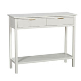 Colleen 2 Ribbed Drawer Console Table 29.5 Inch X 35.5 Inch by Stylecraft - AF102681DS