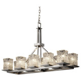 Veneto Luce Montana 10 Light Oversized Chandelier by Justice Design - GLA-8650-26-CLRT